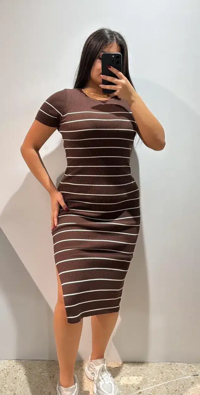 VESTIDO CANALE RAYAS - Imagen 1
