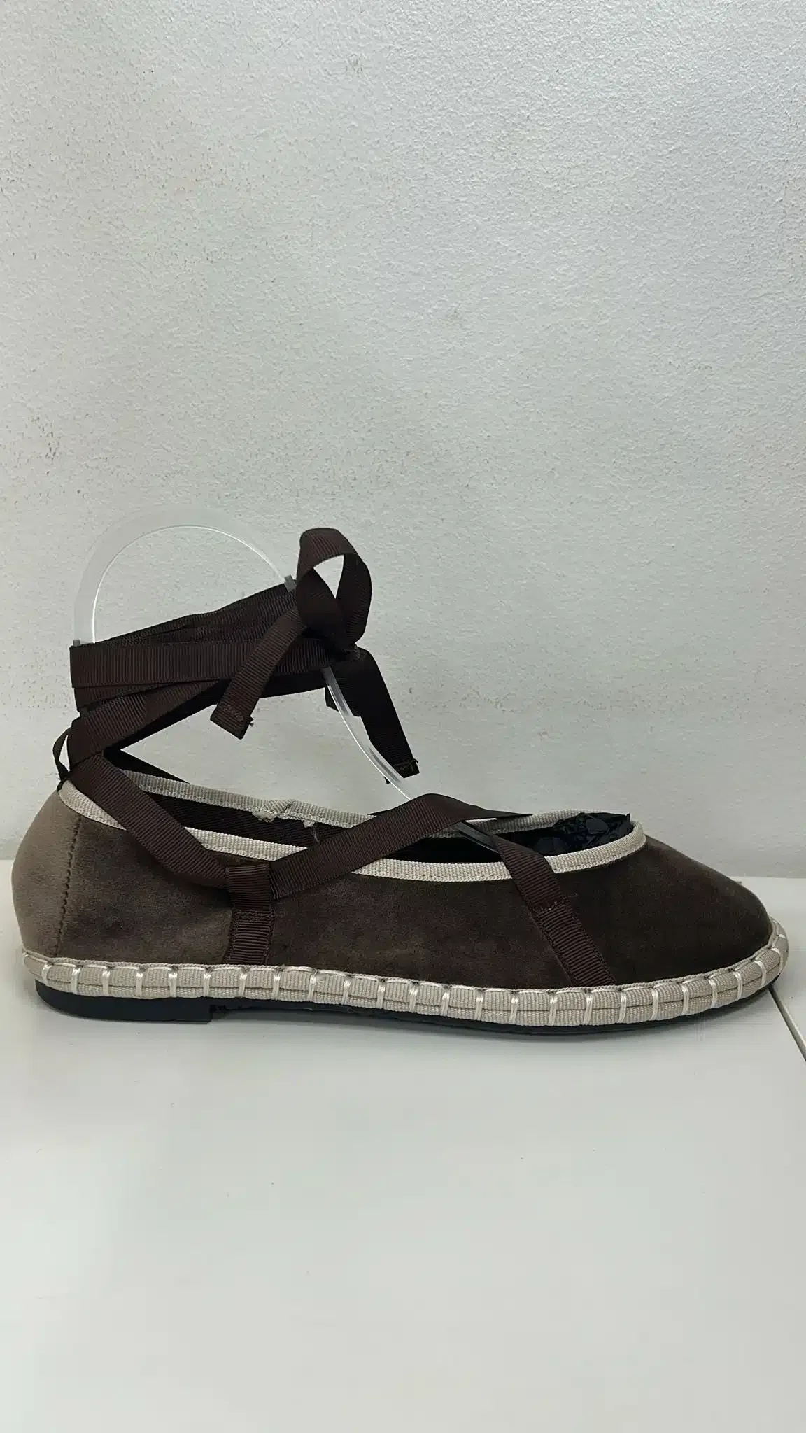 BAILARINAS TERCIOPELO MARRON - Imagen 1