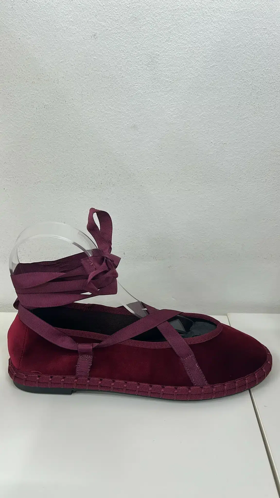 BAILARINAS TERCIOPELO BURDEOS - Imagen 1