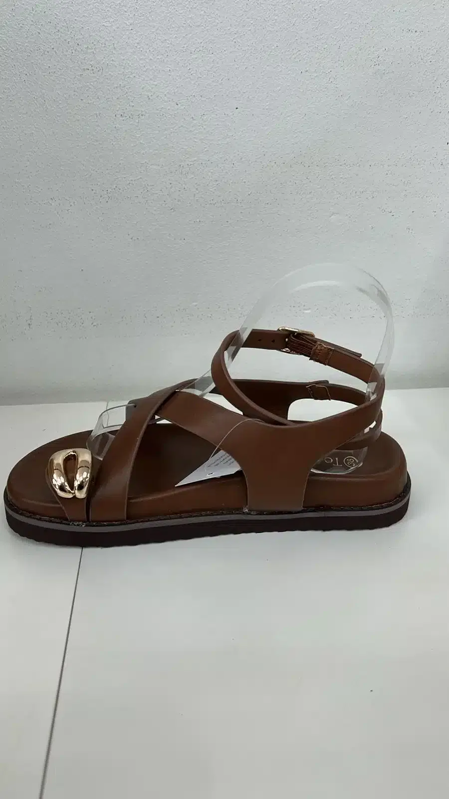 SANDALIA ROMANA ANILLO MARRON - Imagen 1