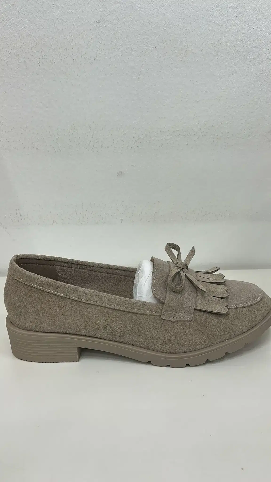 MOCASINES FLECOS KAKI - Imagen 1