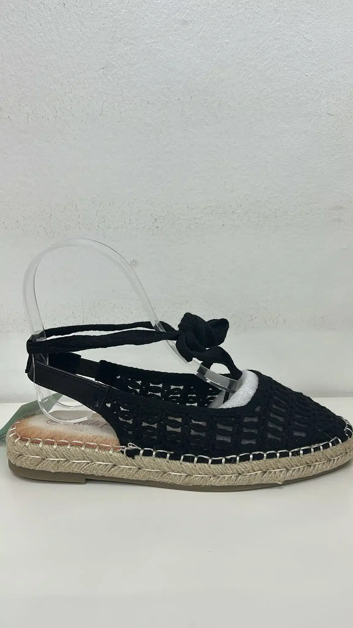 ESPARTO NEGRO CROCHE AMARRADA - Imagen 1