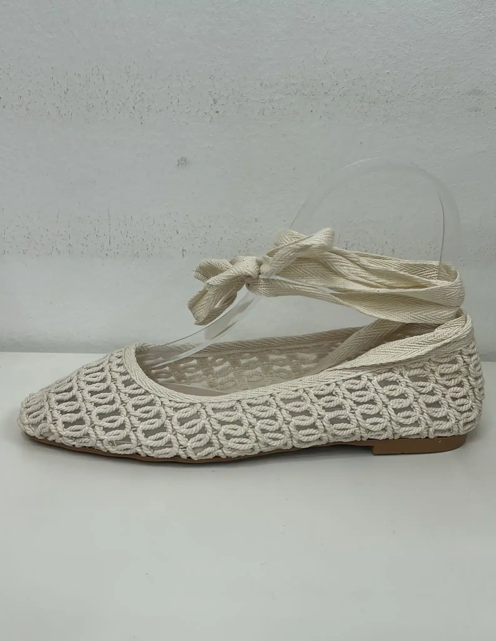 ALPARGATAS CROCHET BEIGE - Imagen 1