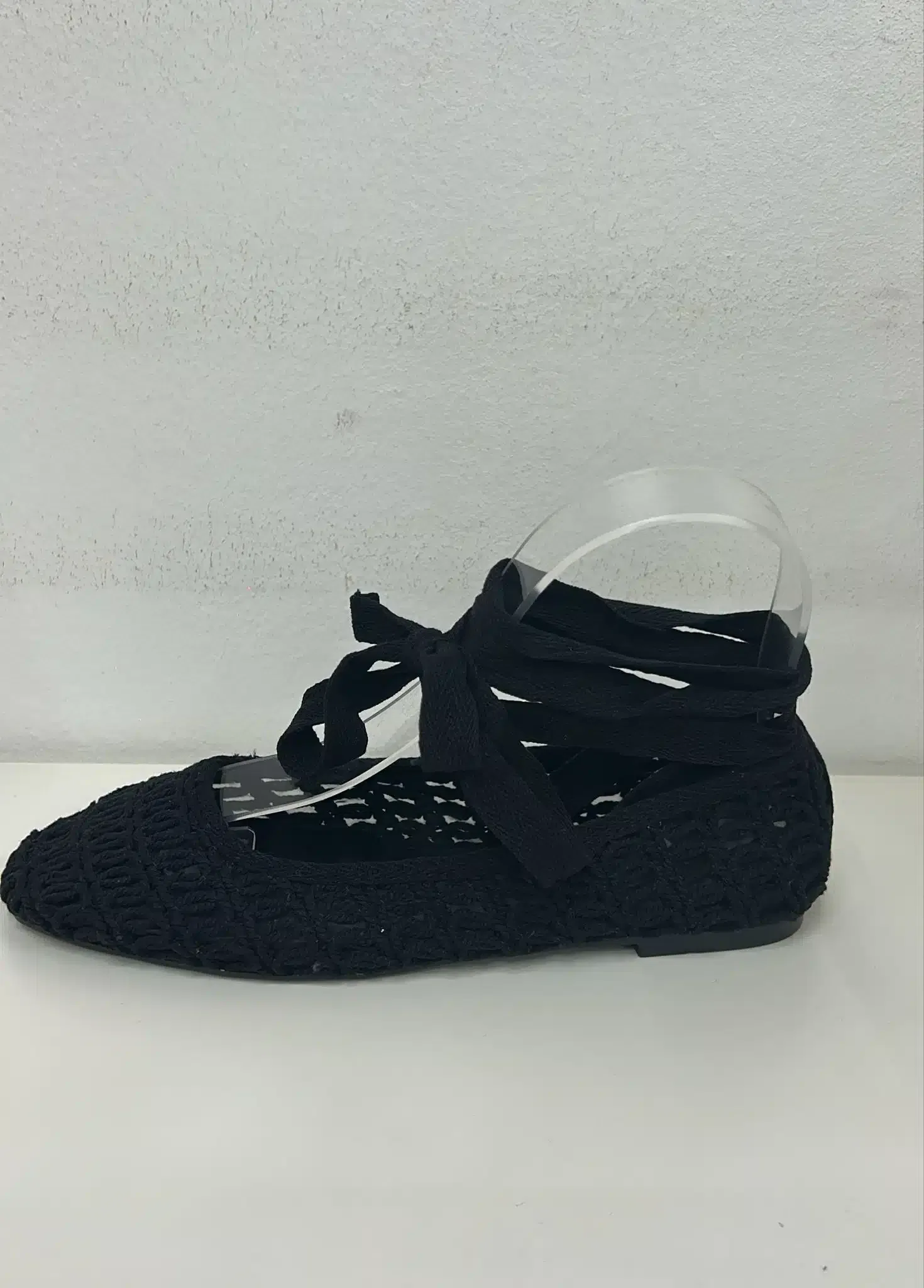 ALPARGATAS CROCHET NEGRA - Imagen 1