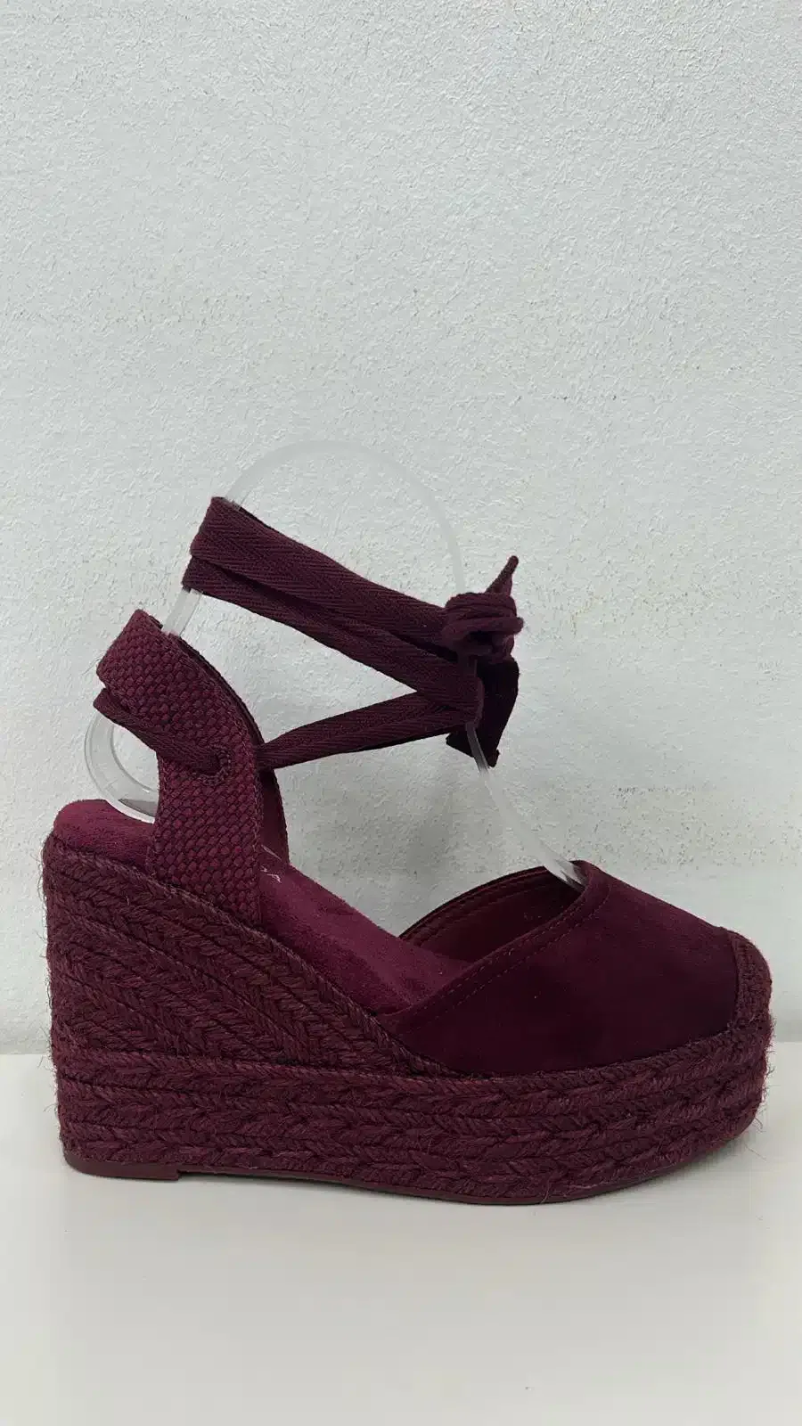 ESPARTO PUNTERA CUERDAS BURDEOS - Imagen 1