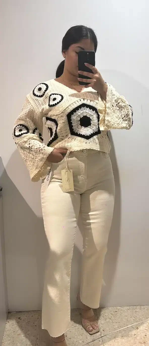 VAQUERO FLARED BEIGE - Imagen 1