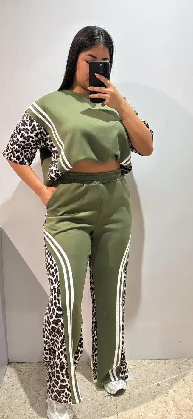 CONJUNTO LEOPARDO COMBINADO - Imagen 1