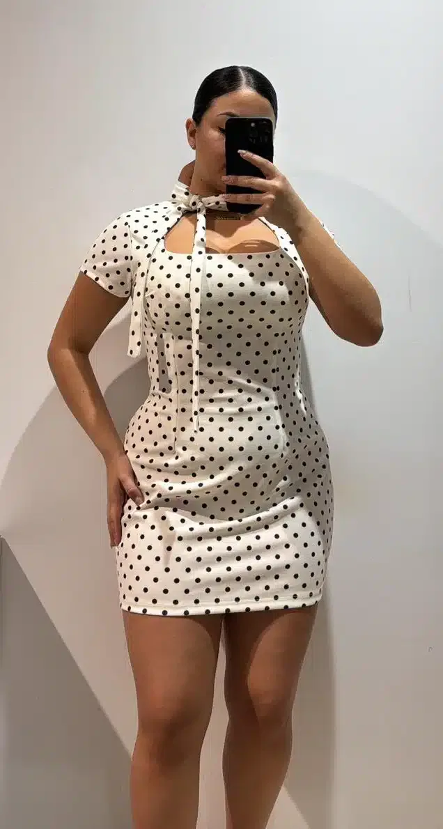 VESTIDO LUNARES LAZO - Imagen 1