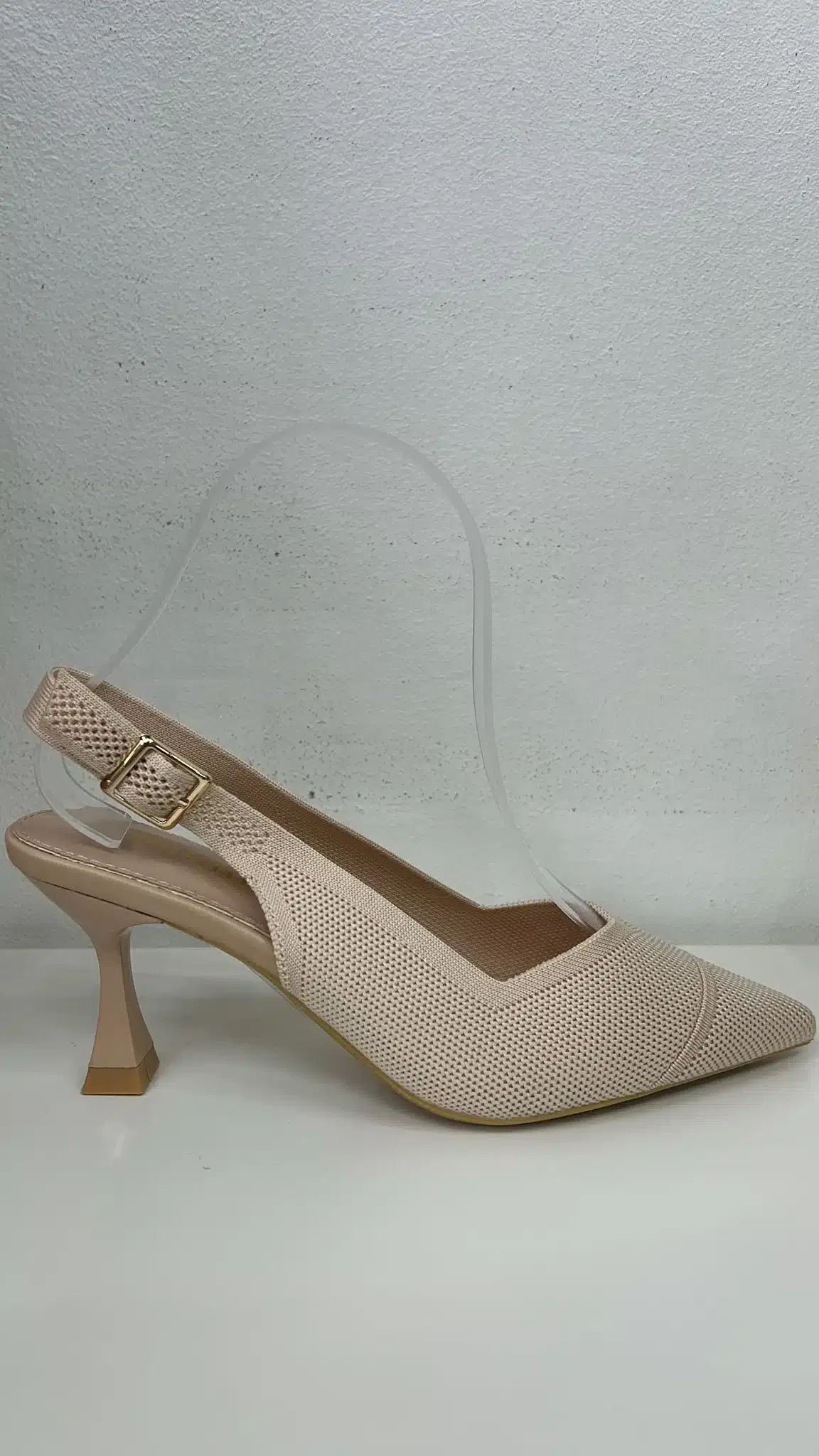 TACON PICO GUANTE BEIGE - Imagen 1