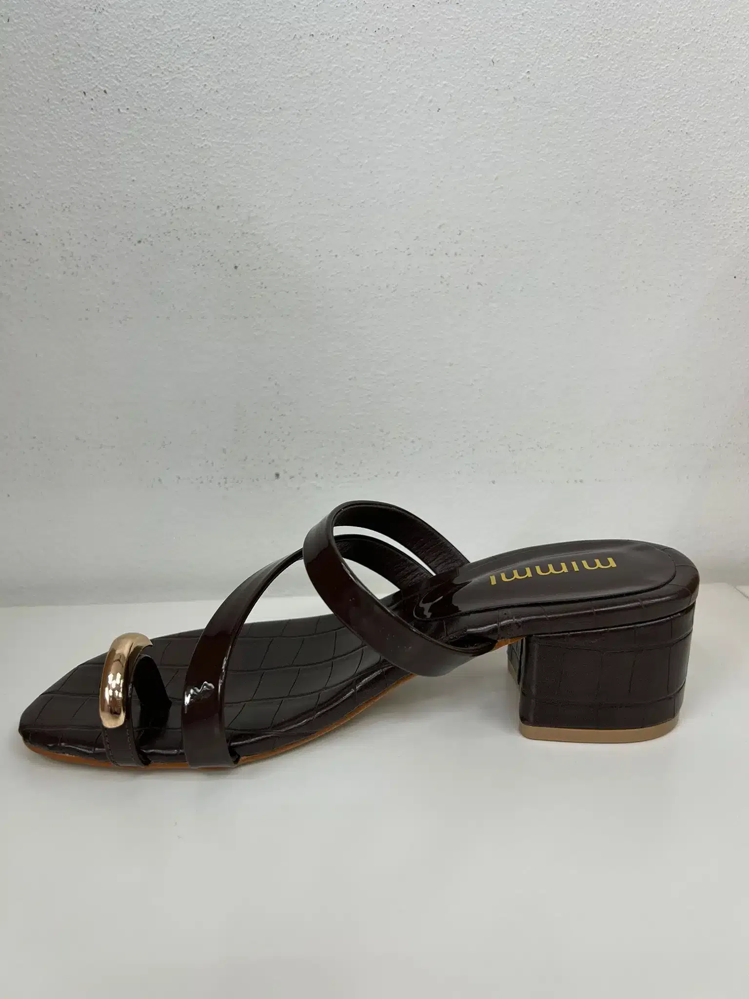 TACON BAJO ANILLO MARRON - Imagen 1