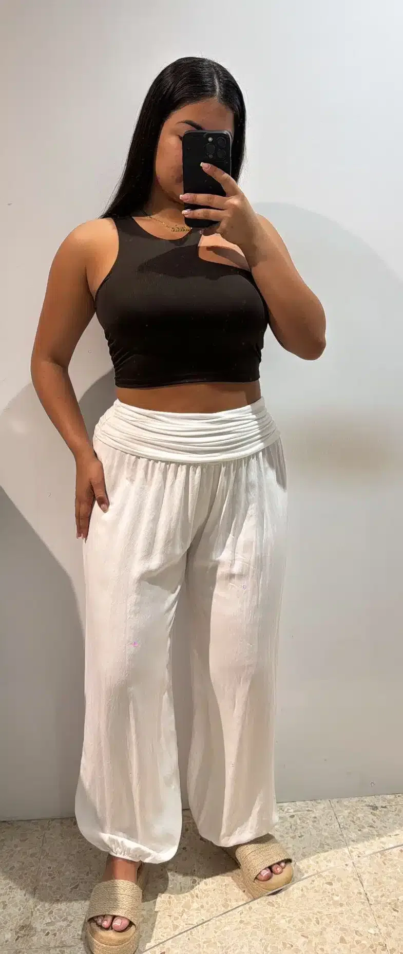 PANTALON LINO FRUNCIDO - Imagen 1
