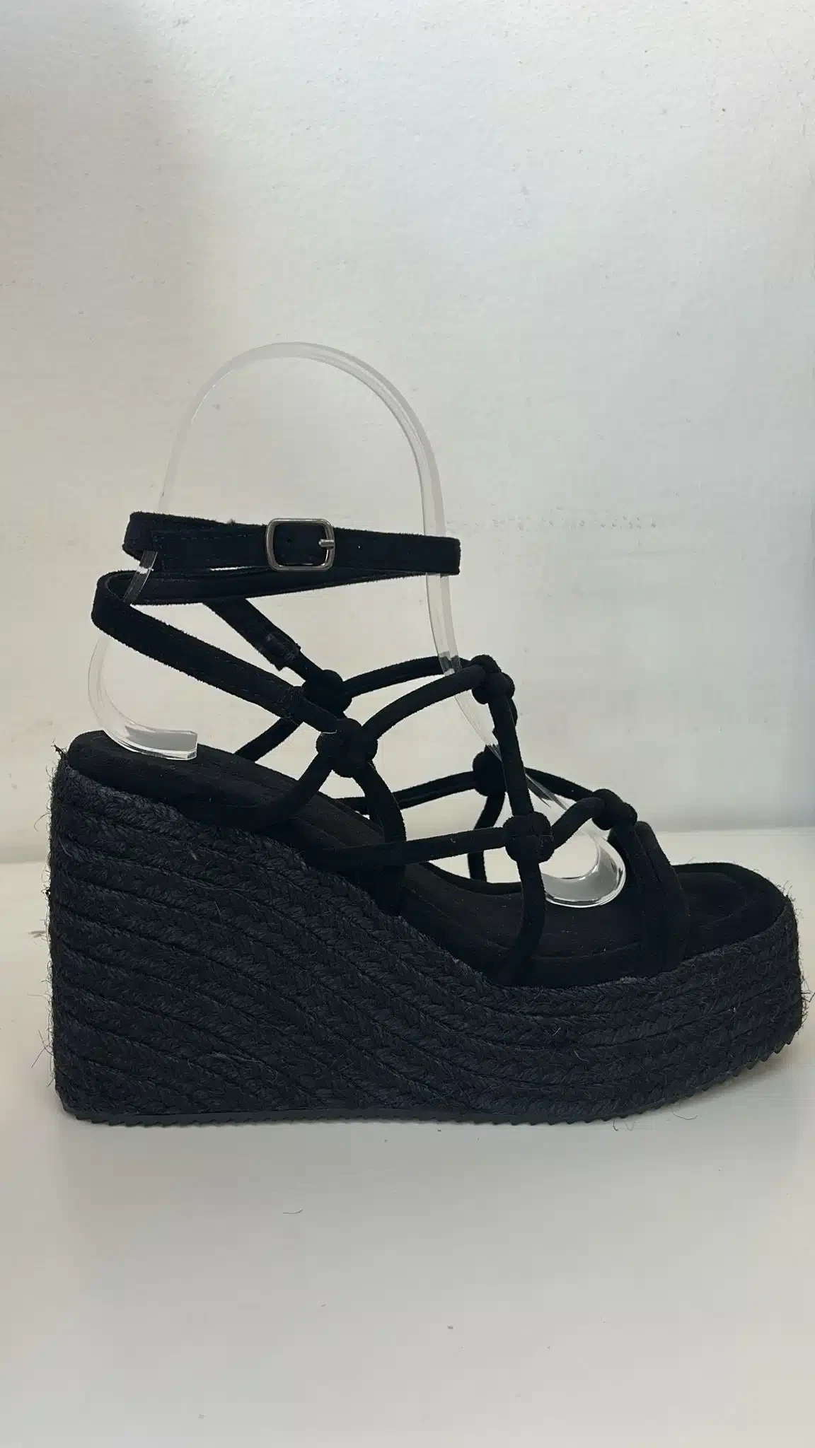 SANDALIA 6 NUDOS NEGRO - Imagen 1