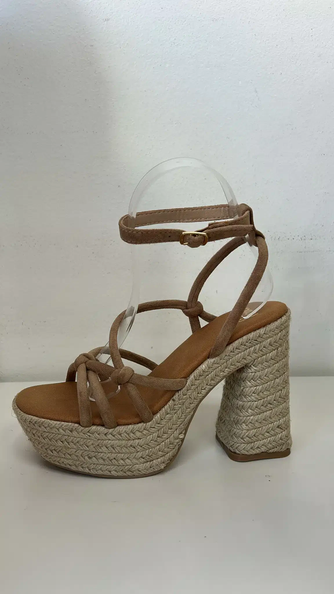 TACON ESPARTO NUDO KAKI - Imagen 1