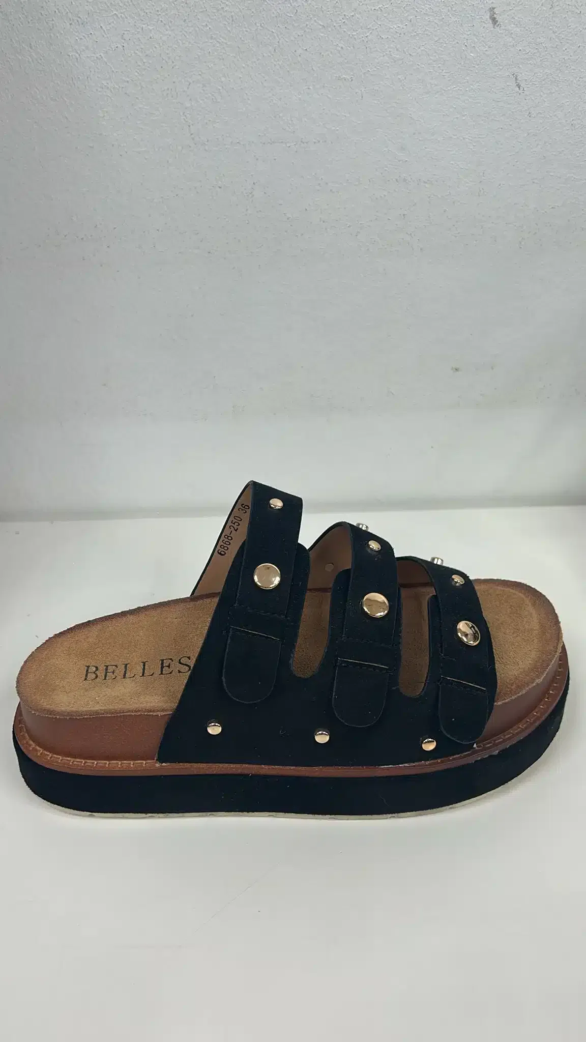 SANDALIA BIO TRIPLE NEGRA - Imagen 1