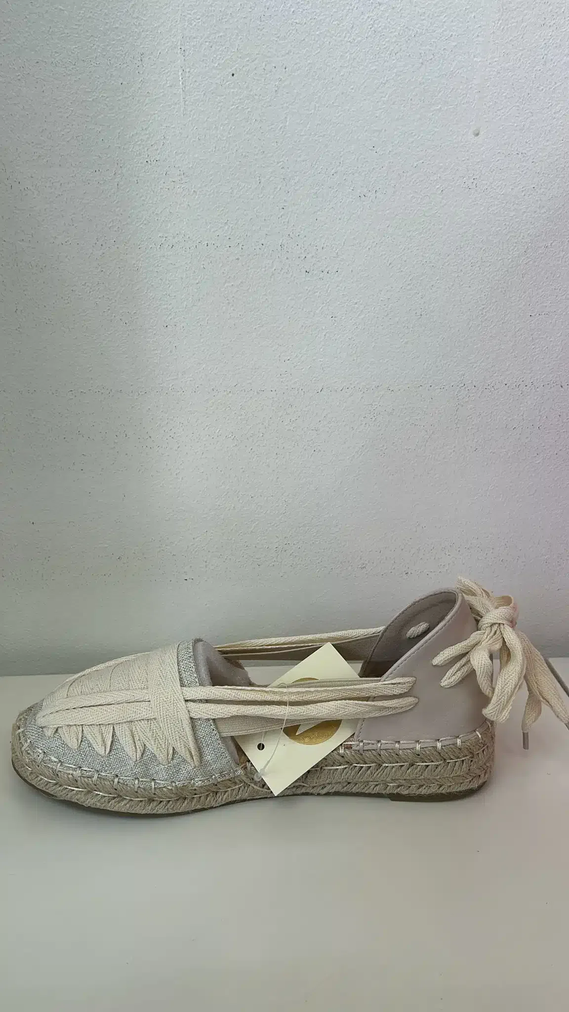 ESPARTEÑA CUERDA PLANAS BEIGE - Imagen 1