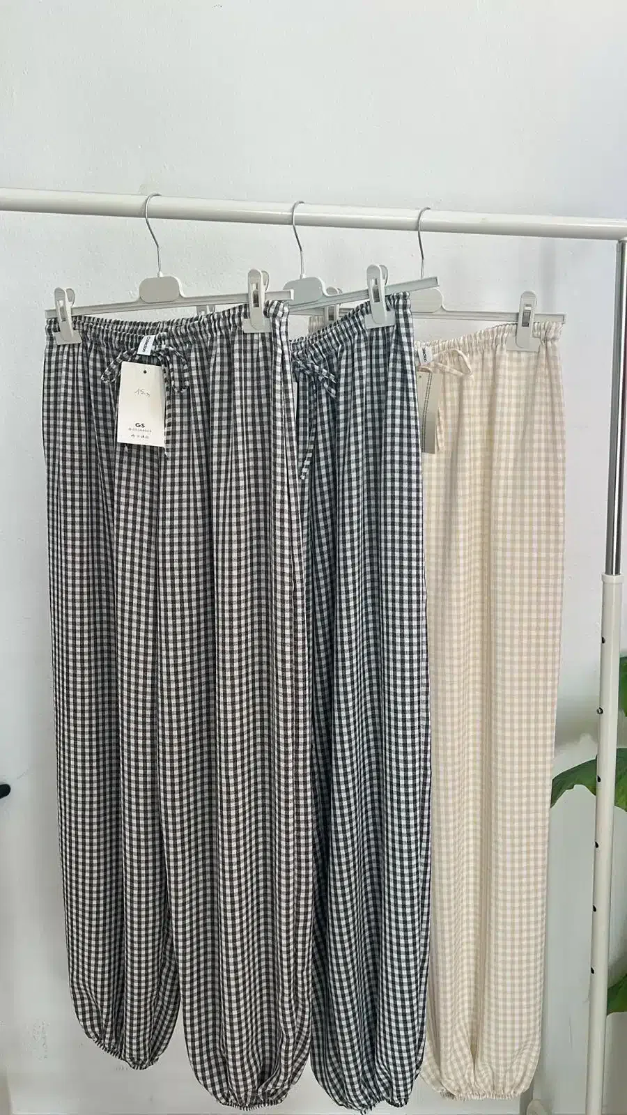 Pantalón puño vichy - Nataly Shop