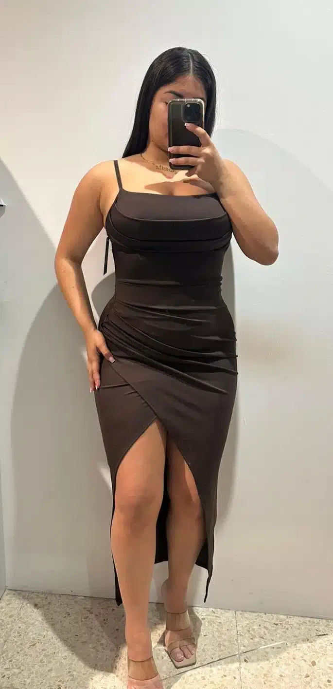 VESTIDO FRUNCIDO RAJA - Imagen 1