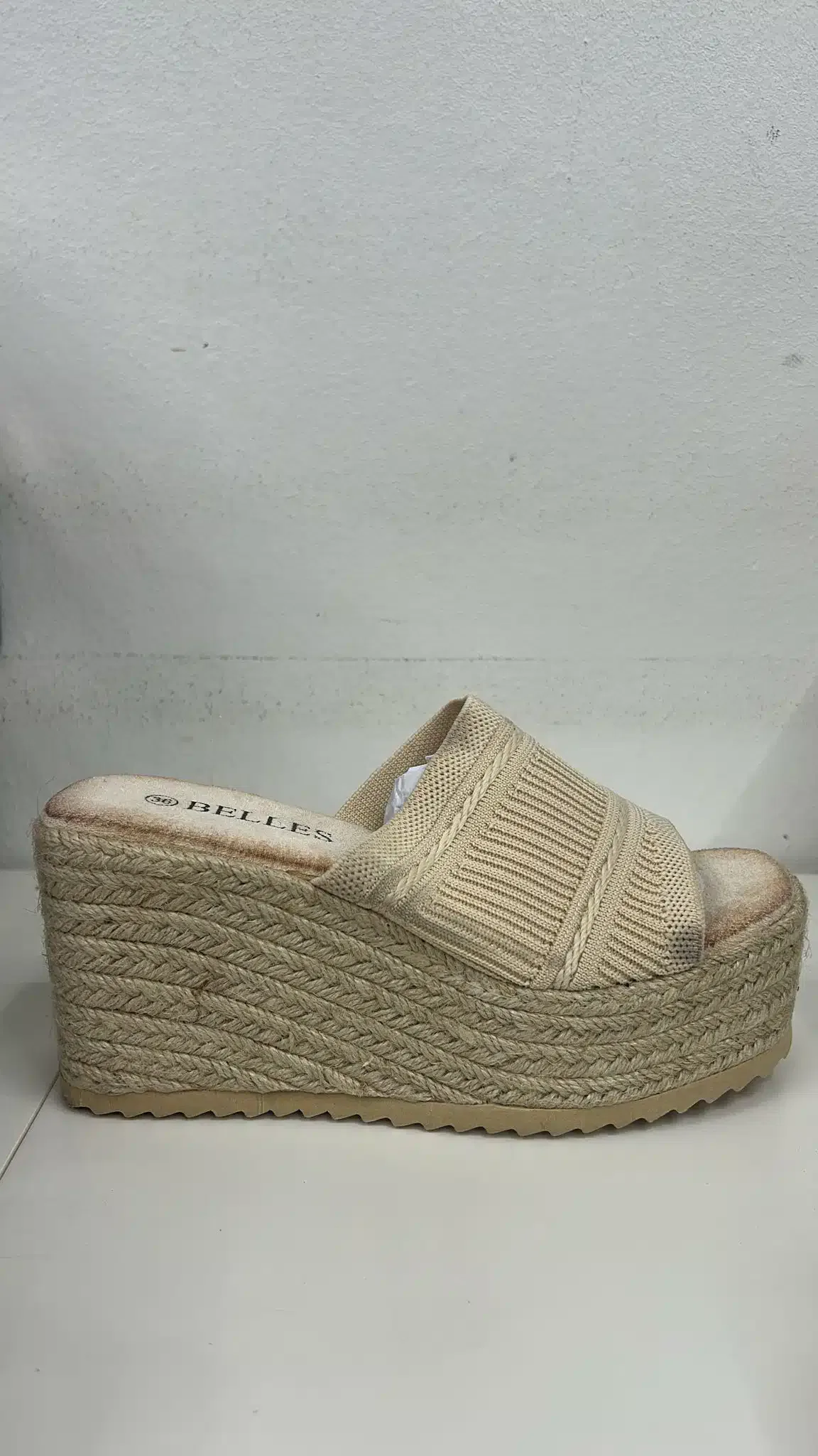 SANDALIA GUANTE BEIGE - Imagen 1
