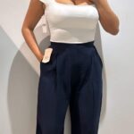 PANTALON PINZA PUÑO LINO