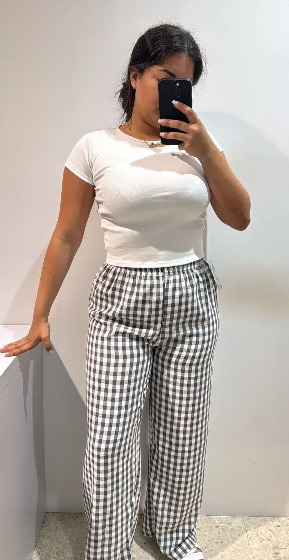 PANTALON LOW VICHY - Imagen 1
