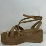 SANDALIA KAKI CRUZADA ANILLO