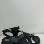 SANDALIA ROMANA ANILLO NEGRA