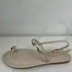 SANDALIA PLANA ANILLO BEIGE