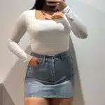 FALDA BRILLO CORTA