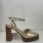 TACÓN MADERA DORADO