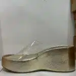 ZUECO TRANSPARENTE DORADO