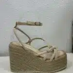 SANDALIA BEIGE NUDOS