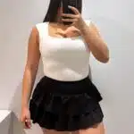 FALDA VOLANTE ALGODÓN
