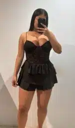 MONO ENCAJE VOLANTES