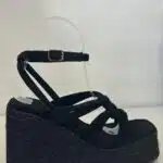 SANDALIA NUDO ANCHO NEGRO