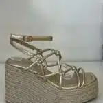 SANDALIA 6 NUDOS DORADA