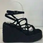 SANDALIA 6 NUDOS NEGRO