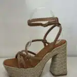 TACON ESPARTO NUDO KAKI