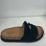 SANDALIA BIO FLECOS NEGRA