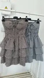 VESTIDO VOLANTE VICHY - Imagen 2