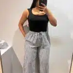 Pantalón puño vichy - Nataly Shop