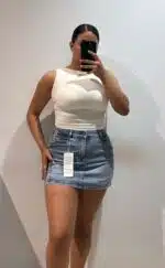CAMISETA LICRA FRUNCE