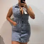VESTIDO VAQUERO BRILLO
