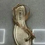 SANDALIA HOJAS DORADO