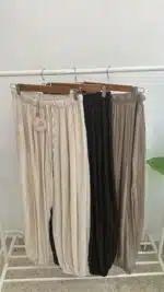 PANTALON LINO PUÑO CORDON - Imagen 2