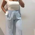 PANTALON LINO PUÑO LOW