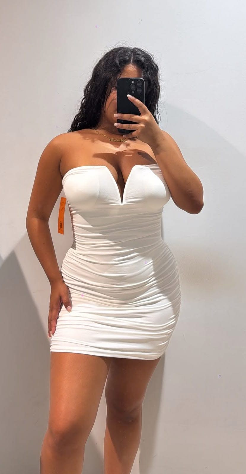 WhatsApp Image 2026-07-08 at 19.14.56 VESTIDO FRUNCIDO V - Imagen 1
