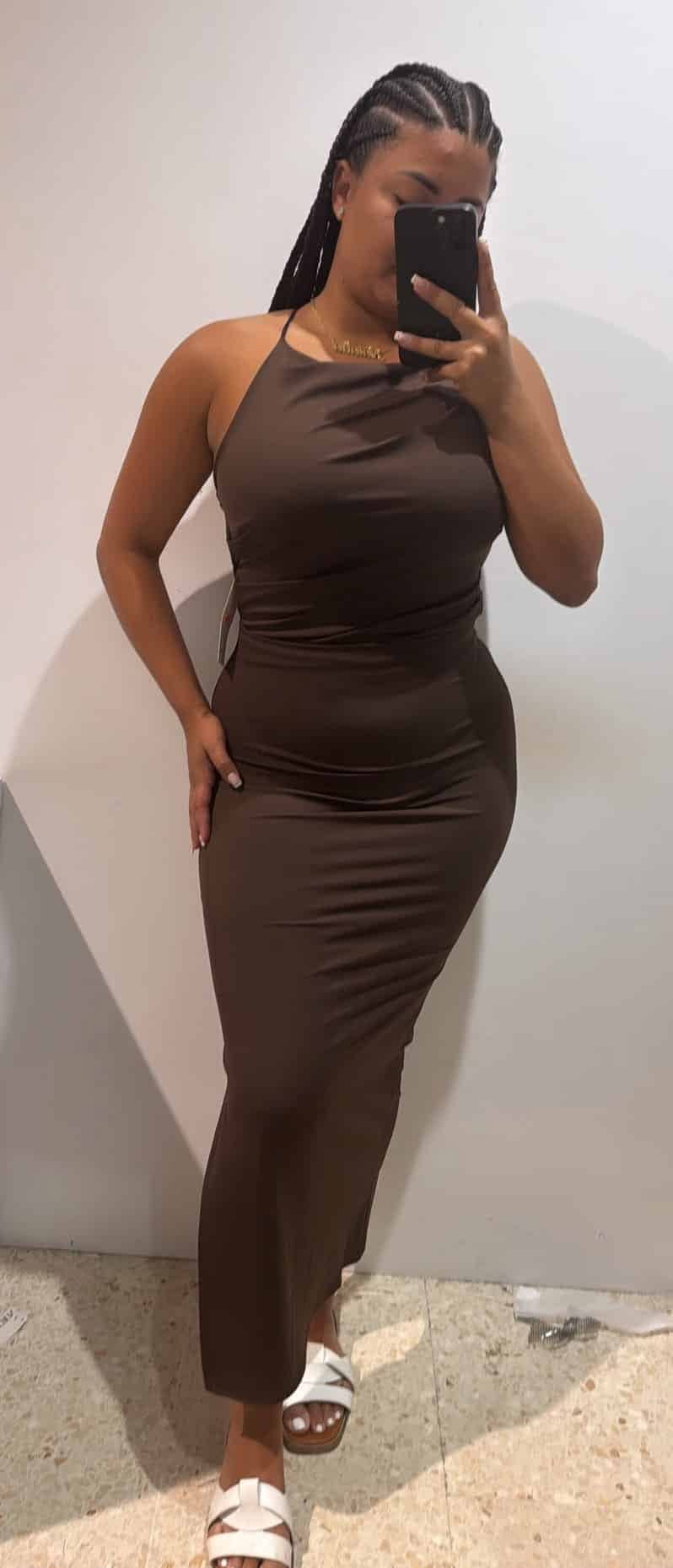 WhatsApp Image 2026-07-20 at 18.06.22 VESTIDO FRUNCIDO ESPALDA - Imagen 1